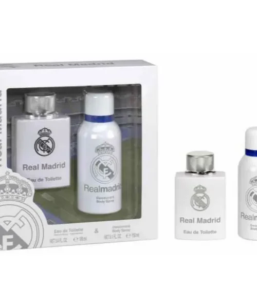 Real Madrid Eau De Toilette Spray 100ml Set 2 Pieces
