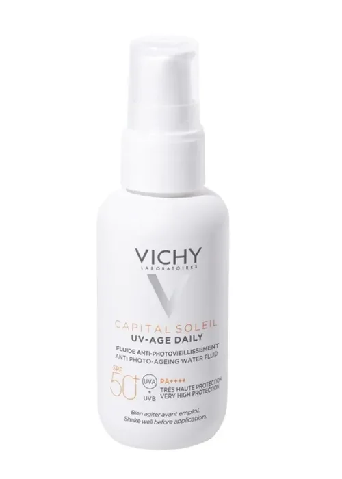 Vichy Capital Soleil Uv-Age Daily SPF50+ Water Fluid Antifotoaging 40ml