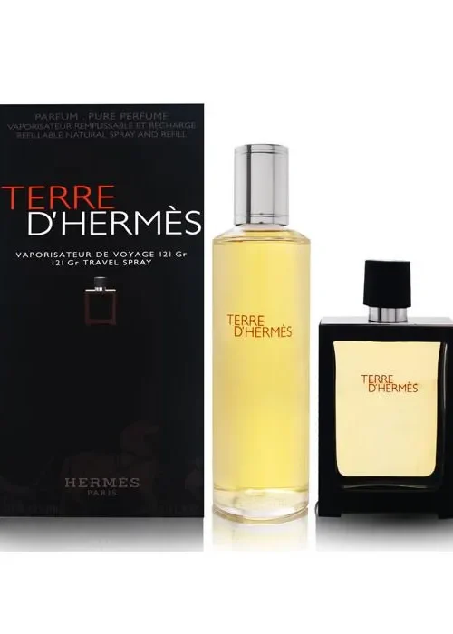 Terre D'hermes Eau De Perfume Spray Refillable 30ml Set 2 Pieces