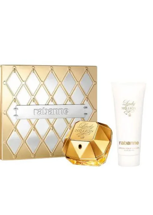 Paco Rabanne Lady Million Eau De Parfum 80ml Sensual Loción Corporal 100ml Eau De Parfum 5ml