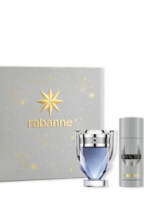 Rabanne Invictus Eau De Toilette Spray 100ml Set 3 Pieces