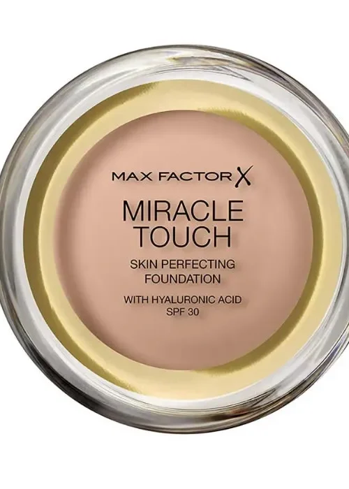 Max Factor Miracle Touch Skin Perfecting Foundation Spf30 045 Warm Almond