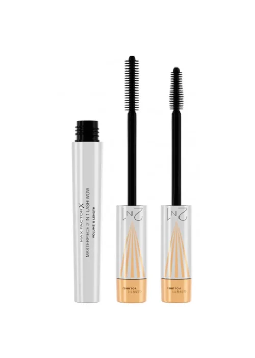 Max Factor Masterpiece 2 In 1 Lash Wow Volume y Length 001-Black 7ml