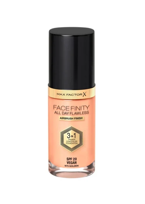 Max Factor Facefinity 3in1 Primer, Concealer y Foundation 75-Golden 30ml