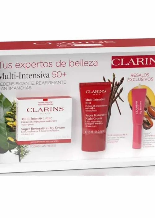 Clarins Super Restorative Day Cream All Skin Types 50ml Set 3 Pieces