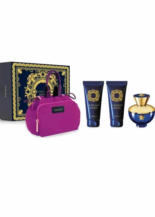 Versace Dylan Blue Pour Femme Eau De Parfum Spray 100ml Set 4 Pieces