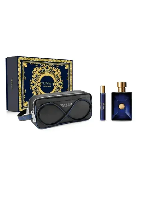 Versace Dylan Blue Eau De Toilette Spray 100ml Set 3 Pieces
