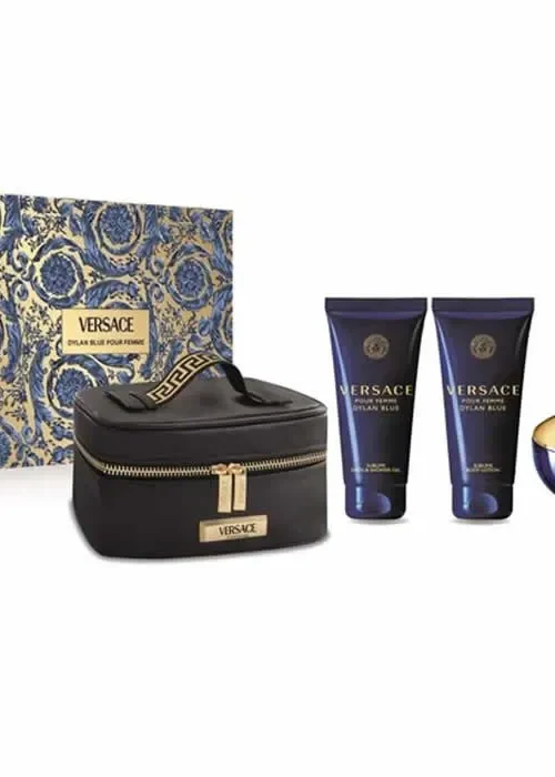 Versace Pour Femme Dylan Blue Eau De Perfume Spray 100ml Set 3 Pieces