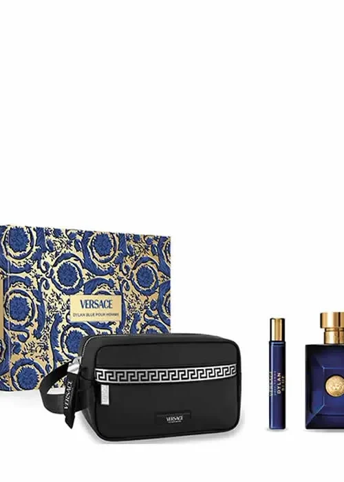 Versace Dylan Blue Pour Homme Eau De Toilette Spray 100ml Set 3 Pieces