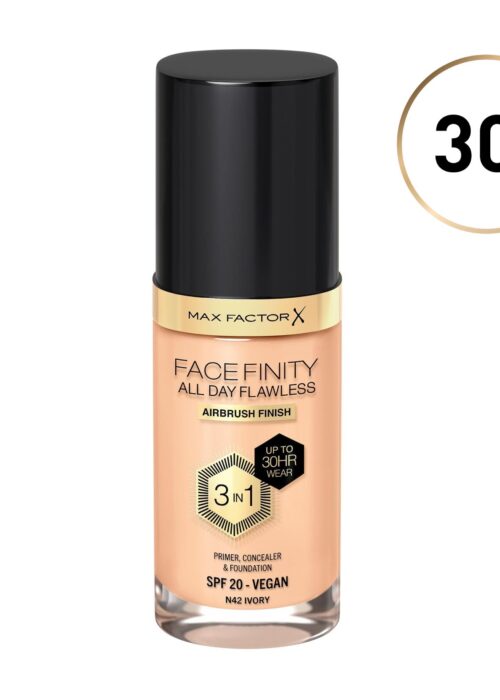 Max Factor Facefinity 3in1 Primer, Concealer y Foundation 32-Light Beige 30ml
