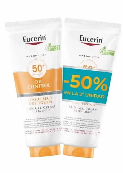 Eucerin Oil Control Dry Touch Sun Gel Cream Ultra Light 2x200ml
